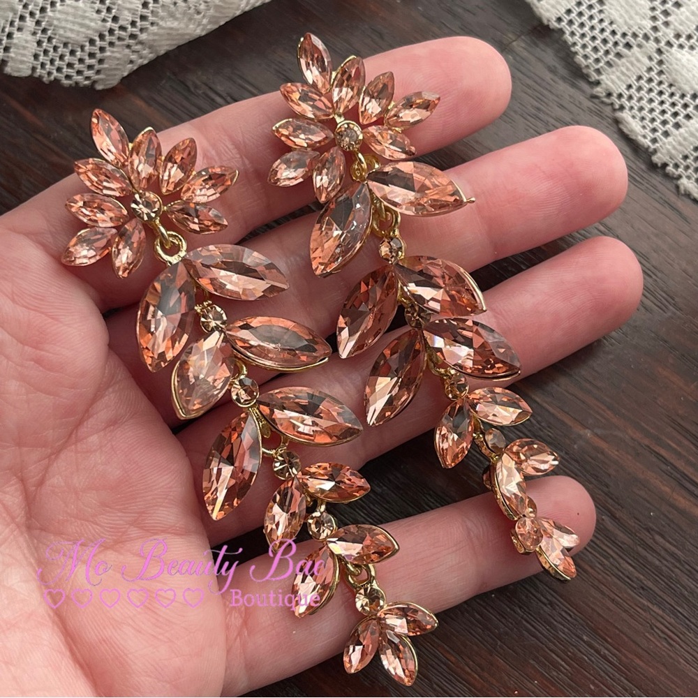 Peach Vine Earrings